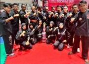 Personel Polwan Satuan Brimob Polda Lampung Raih Prestasi dengan Menjuarai Kejuaraan Pencak silat Piala Menpora RI 2024