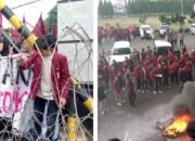 Demo IMM Berujung Ricuh di Depan Kantor DPRD Lampung