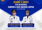 Media Berita-public Ucapkan Selamat dan Sukses Atas Pelantikan Gubernur dan Wakil Gubernur Lampung 2025-2030