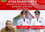 Kadis PU Bandarlampung Ucapkan Selamat Atas Pelantikan Walikota dan Wakil Walikota Bandarlampung 2025-2030