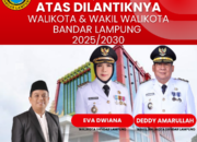 Ichwan Adji Wibowo Ucapkan Selamat dan Sukses Atas Pelantikan Walikota dan Wakil Walikota Bandarlampung periode 2025-2030