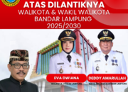 Muhtadi A Temenggung Ucapkan Selamat dan Sukses Atas Pelantikan Walikota dan Wakil Walikota Bandarlampung periode 2025-2030