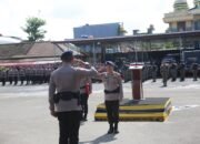 Satbrimob Polda Lampung Gelar Upacara Pembinaan Tradisi Bintara dan Tamtama Remaja