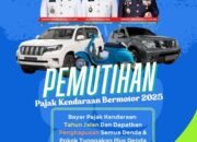 Provinsi Lampung Gelar Pemutihan Pajak 1 Mei – 31 Juli 2025, Cukup Bayar 1 Tahun!