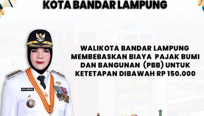 Berikut Syarat, PBB di Kota Bandar Lampung Gratis