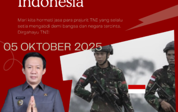 Marindo Kurniawan, Sekda Lampung Ucapkan Selamat Dirgahayu TNI Ke-80