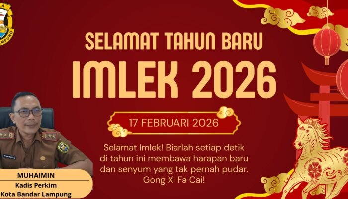 Kepala Dinas Perkim Bandar Lampung Ucapkan Selamat Tahun BaruImlek 2026