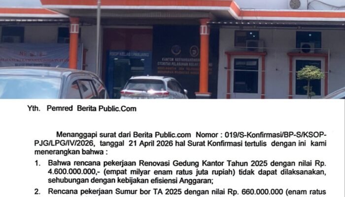 Baru Bersuara Setelah Diberitakan, KSOP Panjang Klaim Pembatalan Proyek Fantastis Akibat Efisiensi