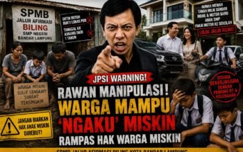 Jalur Afirmasi Biling Bandar Lampung Rawan Kongkalikong, Warga Mampu Pura-Pura Miskin, Hak Kaum Duafa Dirampas!
