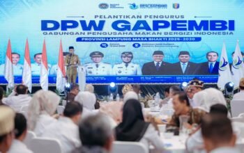 Lantik Gapembi Lampung, Gubernur Mirza Sebut 1.158 Dapur MBG Jadi Senjata Putar Ekonomi Desa
