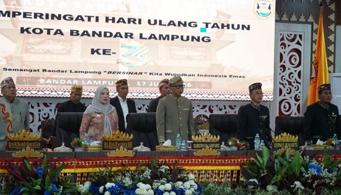 Paripurna HUT ke-344 Kota Bandar Lampung, Gubernur Apresiasi Capaian Pembangunan Kota Tapis Berseri