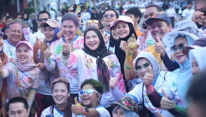 Lautan Manusia Berwarna-warni, Seribuan Peserta Meriahkan Bandar Lampung Color Run 2026