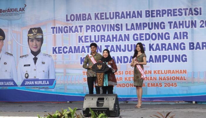 Walikota Bandar Lampung Optimis  Kelurahan Gedong Air Wakili Lampung di Tingkat Nasional