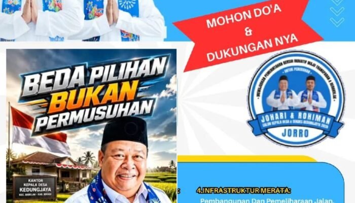 Maju Pilkades Kedung Jaya, Pasangan Johari-Rohiman Usung Visioner 6 Misi Unggulan