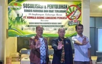 Cegah Narkoba di Kawasan Industri, BNK Kabupaten Bekasi Gandeng PT Komala Agung Langgeng Perkasa