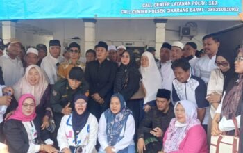 Ratusan Pendukung Antar Damin Daftar Calon Kades Sukadanau Periode 2026–2034