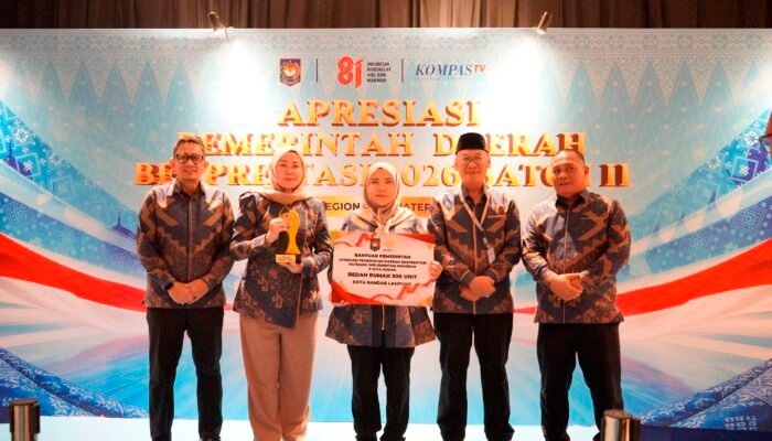 Sukseskan Program 3 Juta Rumah, Pemkot Bandar Lampung Sabet Penghargaan Pemda Berprestasi 2026
