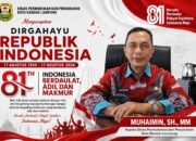 Muhaimin Kadis Perkim Bandar Lampung Ucapkan Selamat HUT Republik Indonesia ke-81
