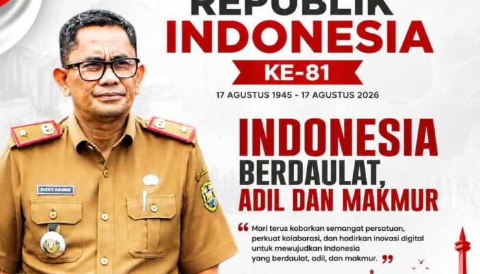 Rizky Agung Ariesantho Kadis Kominfo Bandar Lampung Ucapkan Selamat HUT ke-81 Republik Indonesia