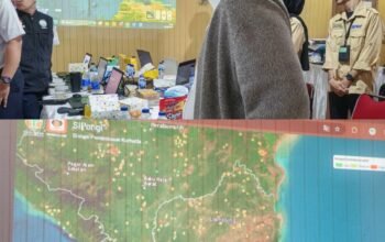 Gubernur Lampung Pastikan Penanganan Karhutla Terpadu, OMC Diperkuat Kucuran Water Bombing Dua Helikopter BNPB