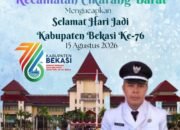 Kepala Desa Ganda Mekar, Maji Mahmudin Ucapkan Selamat Hari Jadi Kabupaten Bekasi ke-76