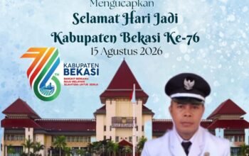 Kepala Desa Ganda Mekar, Maji Mahmudin Ucapkan Selamat Hari Jadi Kabupaten Bekasi ke-76