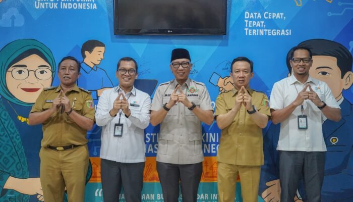 Tinjau Kantor BPS, Gubernur Mirza Dorong Sensus Ekonomi 2026 Jadi Fondasi Pembangunan Lampung