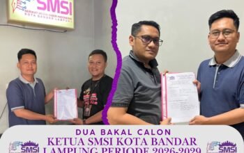Lolos Berkas Administrasi, Syahrudin dan Jefri Arifin Siap Bertarung di Muskot SMSI Bandar Lampung