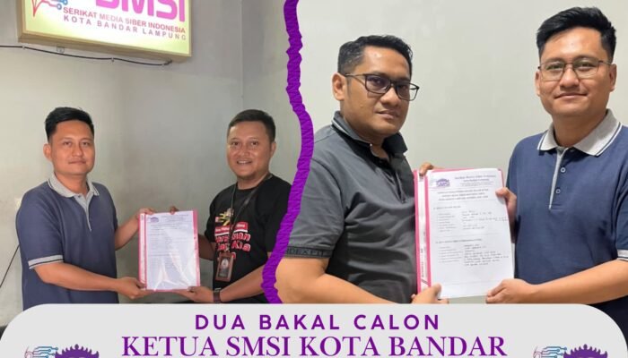 Lolos Berkas Administrasi, Syahrudin dan Jefri Arifin Siap Bertarung di Muskot SMSI Bandar Lampung