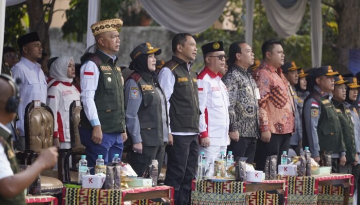 Kemah Bhakti Satya Linmas di Bandar Lampung Diwarnai Pengukuhan Pengurus ASLINMAS dan ABPEDNAS