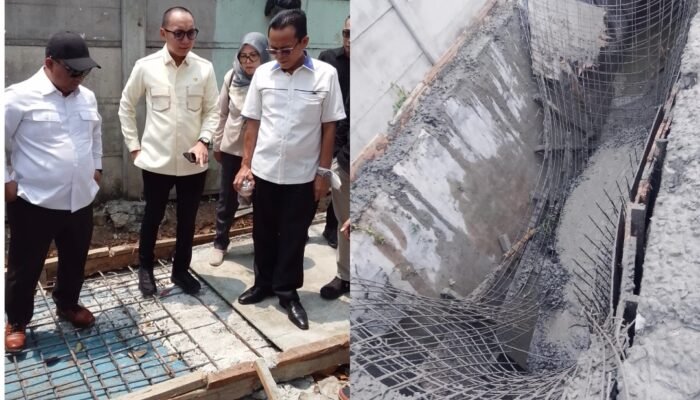 Sidak Proyek Trotoar Rp 22 M di Sultan Agung, DPRD Bandar Lampung Temukan Coran Pakai Barang Bekas!