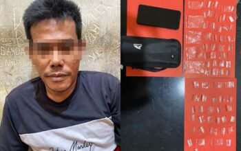 Polisi Tangkap Pengangguran di Bandar Lampung, 68 Paket Sabu Siap Edar Disita