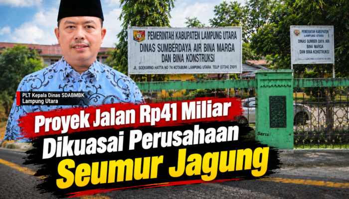 Proyek Jalan Rp41 Miliar Dikuasai Perusahaan Seumur Jagung, Plt Kadis SDABMBK Lampura Lempar Bola ke Barjas