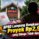 BPBD Lampung Bungkam Soal Proyek Rp2,9 Miliar Diduga Tidak Ada SBU, Keterbukaan Informasi Dipertanyakan