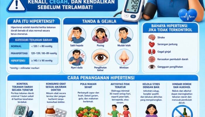 Dinkes Bandar Lampung Peringatkan Bahaya Hipertensi “Si Pembunuh Senyap” dan Ajak Warga Terapkan Pola Hidup Sehat