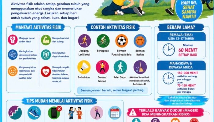 Kampanyekan Hidup Sehat, Dinkes Bandar Lampung Imbau Remaja dan Dewasa Rutin Aktivitas Fisik