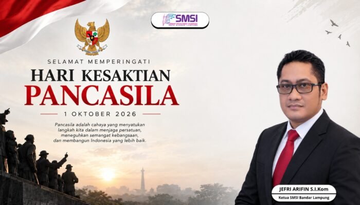 Peringati Hari Kesaktian Pancasila, SMSI Bandar Lampung Dorong Media Siber Tangkal Hoaks