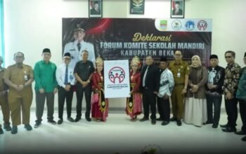 Hadiri Deklarasi FKSMKB, Sekda Kabupaten Bekasi Minta Komite Sekolah Perkuat Kolaborasi Mutu Pendidikan