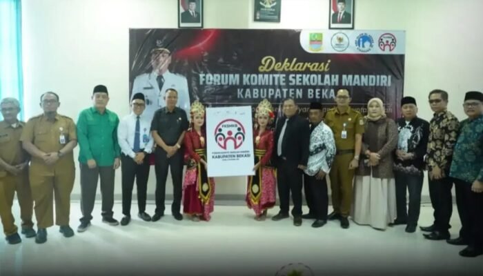 Hadiri Deklarasi FKSMKB, Sekda Kabupaten Bekasi Minta Komite Sekolah Perkuat Kolaborasi Mutu Pendidikan