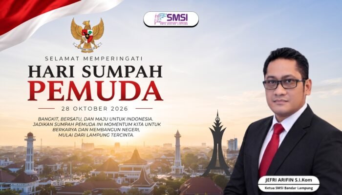 Sumpah Pemuda Jadi Momentum SMSI Bandar Lampung Perkuat Peran Pers di Era Digital