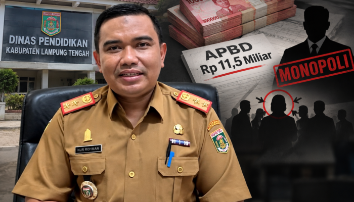Anggaran Rp11,5 Miliar 2026 Disdik Lamteng Terindikasi Monopoli, Kadisdik Bersama Direktur Tujuh Enam Pilih Bungkam