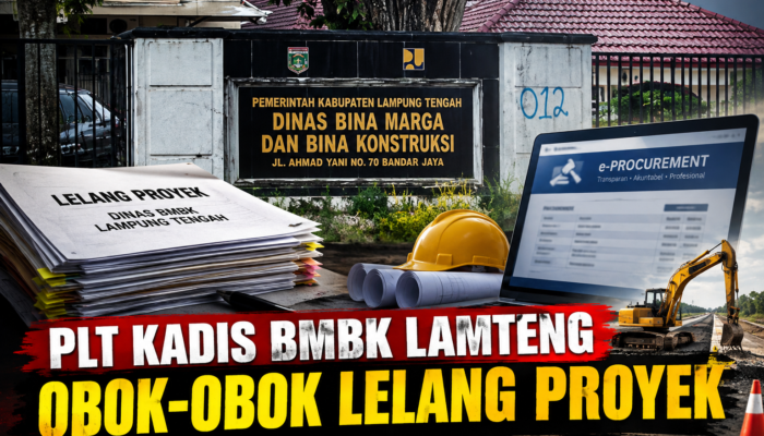 Plt Kadis BMBK Lamteng Obok-obok Lelang Proyek Dalih Defisit Anggaran, Aroma Pengondisian Tender Terbongkar? 